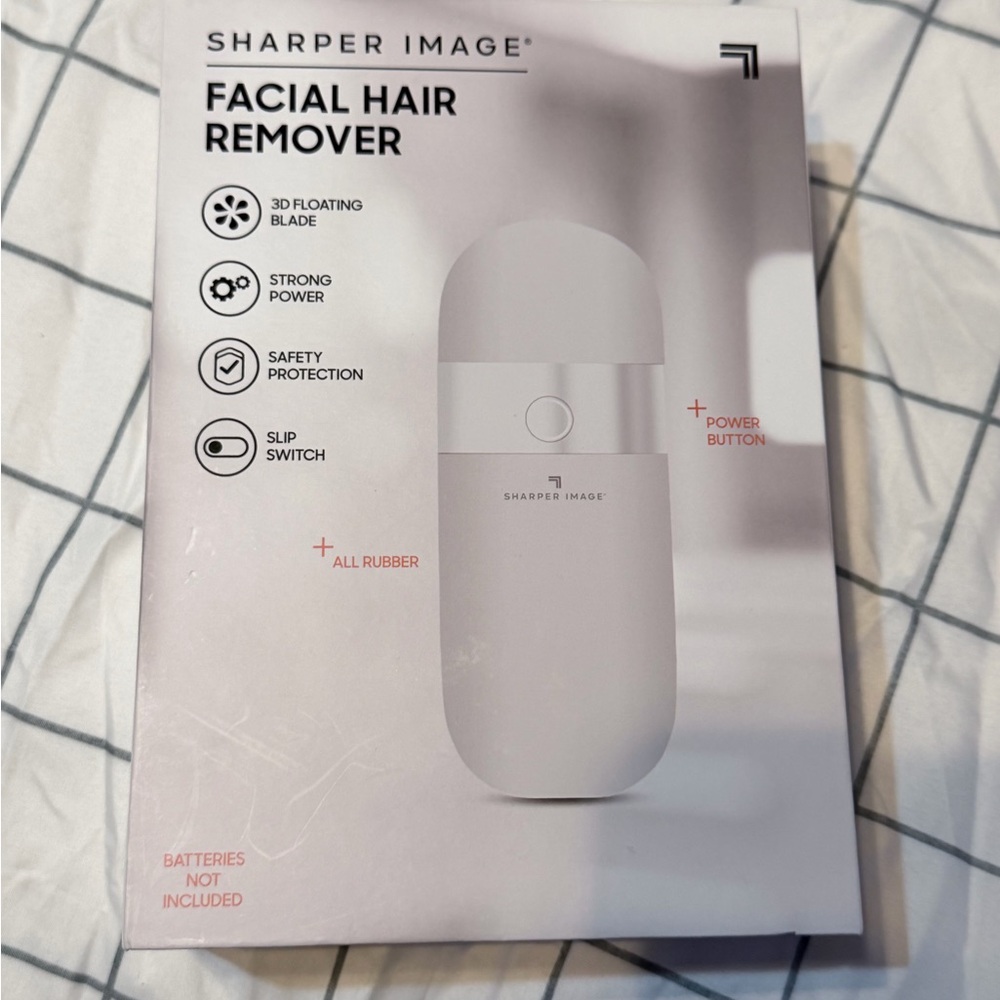 Sharper Image Facial Hair Remover - White